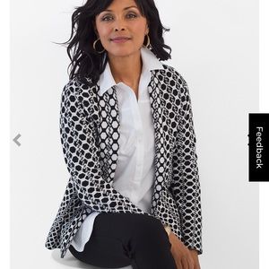 Chico’s Reversible Geometric Cardigan